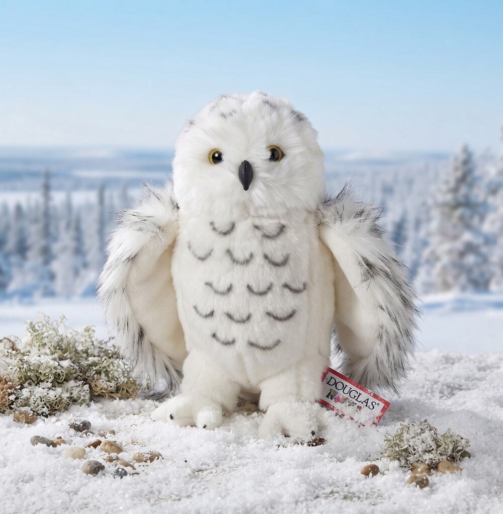 Douglas Cuddle Toys Legend the Snowy Owl Plush Stuffed Animal Toy #3839 10"